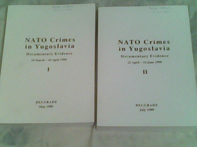 NATO crimes in Yugoslavia-documentary evidence I-II foto