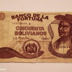 Bolivia 50 Bolivianos 1986