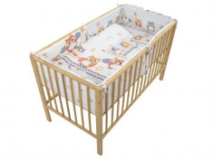 Lenjerie Mykids Bufnita Gri 4+1 Piese 120X60 foto