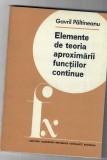 Elemente de teoria aproximarii functiilor continue