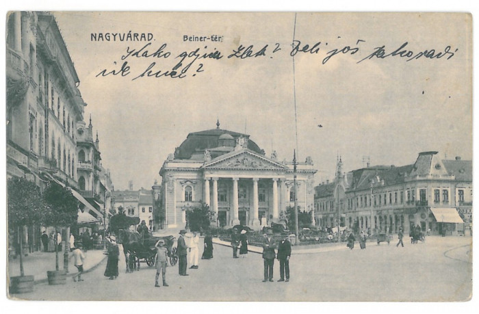 3949 - ORADEA, Market, Romania - old postcard - used - 1915