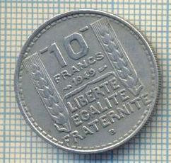 11347 MONEDA - FRANTA - 10 FRANCS - ANUL 1949 B -STAREA CARE SE VEDE