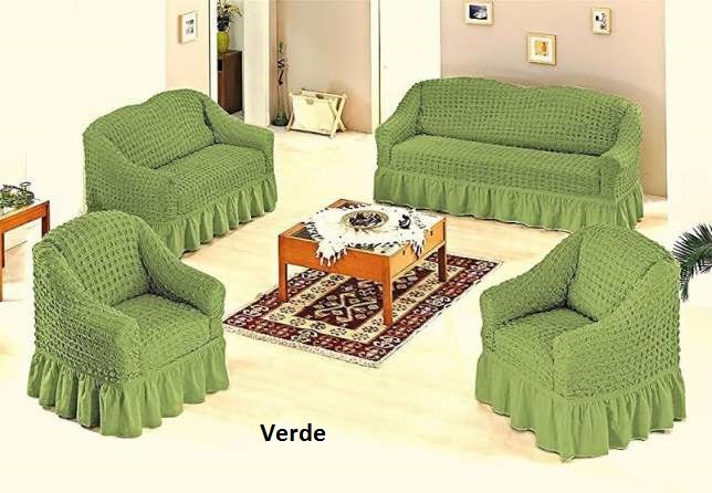 Set Huse Canapele Si Fotolii 3 2 1 1 Verde Okazii Ro