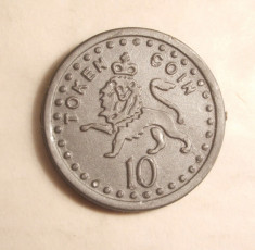 ANGLIA TOKEN 10 PENCE DE PLASTIC foto