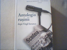 ANTOLOGIA RUSINII DUPA VIRGIL IERUNCA { Humanitas, 2009 } foto