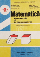 Matematica. Geometrie si trigonometrie. Manual pentru clasa a X-a foto