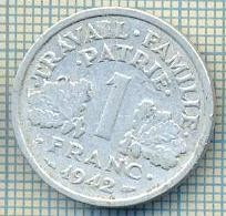 11424 MONEDA - FRANTA -GUVERN VICHY- 1 FRANC - ANUL 1942 -STAREA CARE SE VEDE foto