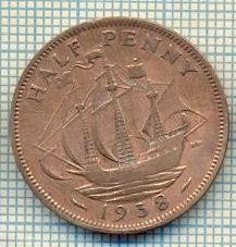 11468 MONEDA - MAREA BRITANIE - HALF PENNY - ANUL 1938 -STAREA CARE SE VEDE foto