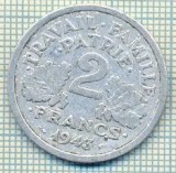 11445 MONEDA - FRANTA-GUVERNUL VICHY- 2 FRANCS - ANUL 1943 -STAREA CARE SE VEDE, Europa