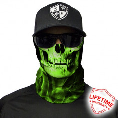 Bandana/Face Shield/Cagula/Esarfa - Skull Tech | Green Crow , SA Co. original foto