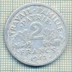 11447 MONEDA - FRANTA-GUVERNUL VICHY- 2 FRANCS - ANUL 1943 -STAREA CARE SE VEDE