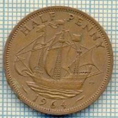 11469 MONEDA - MAREA BRITANIE - HALF PENNY - ANUL 1964 -STAREA CARE SE VEDE