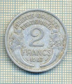 11441 MONEDA - FRANTA - 2 FRANCS - ANUL 1947 -STAREA CARE SE VEDE