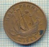 11467 MONEDA - MAREA BRITANIE - HALF PENNY - ANUL 1943 -STAREA CARE SE VEDE, Europa