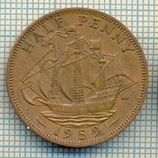 11477 MONEDA - MAREA BRITANIE - HALF PENNY - ANUL 1959 -STAREA CARE SE VEDE