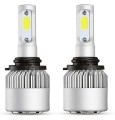 Set 2 leduri HB4 / 9006 COB Canbus pentru far auto putere 72W, luminozitate 8000 Lm, 12V - 24V