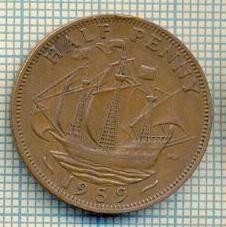 11471 MONEDA - MAREA BRITANIE - HALF PENNY - ANUL 1959 -STAREA CARE SE VEDE