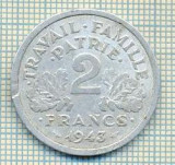 11446 MONEDA - FRANTA-GUVERNUL VICHY- 2 FRANCS - ANUL 1943 -STAREA CARE SE VEDE, Europa