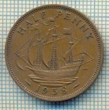 11474 MONEDA - MAREA BRITANIE - HALF PENNY - ANUL 1938 -STAREA CARE SE VEDE, Europa