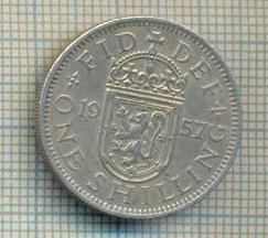 11492 MONEDA - MAREA BRITANIE - ONE SHILLING - ANUL 1957 -STAREA CARE SE VEDE foto