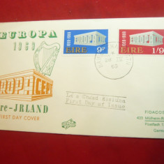 Plic FDC Europa CEPT 1969 Irlanda