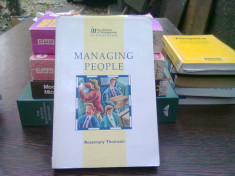 Managing people - Rosemary Thomson (Gestionarea resurselor umane) foto