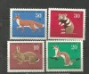 GERMANIA (BERLIN) 1967 &ndash; ANIMALE SALBATICE MICI, serie MNH, DF5, Nestampilat