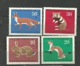 GERMANIA (BERLIN) 1967 &ndash; ANIMALE SALBATICE MICI, serie MNH, DF5, Nestampilat