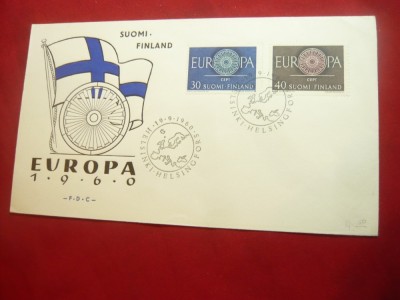 Plic FDC Europa CEPT 1960 Finlanda foto