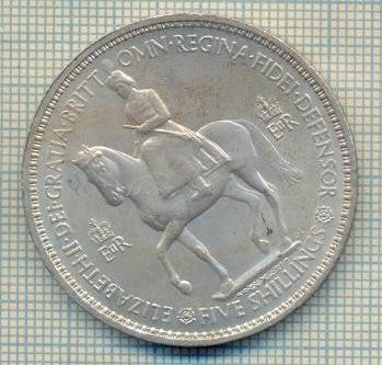 11504 MONEDA - MAREA BRITANIE - CROWN - ANUL 1953 -STAREA CARE SE VEDE foto