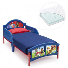 Set pat cu cadru metalic Paw Patrol si saltea pentru patut Dreamily - 140 x 70... foto