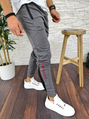 Pantaloni de trening pentru barbati - GRI - PREMIUM - A2793 foto