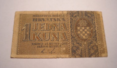 Croatia 1 Kuna 1942 foto