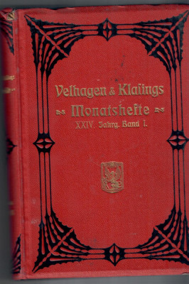 Velhagen &amp;amp; Klasings Monatshefte1909/1910 foto