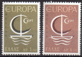 Europa-cept 1966 - Grecia 2v.neuzat,perfecta stare(z), Nestampilat