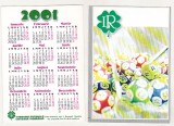 Bnk cld Calendar de buzunar 2001 - Loteria Nationala