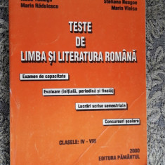 Teste De Limba Si Literatura Romana Clasele V- VIII- MOISESCU , TAMAGA , NEAGOIE