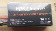 Acumulator drona Parrot AR DRONE 11.1V 1000mAh lithium plymer 086C foto