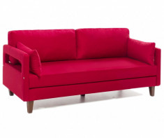 Canapea 3 locuri extensibila Comfort Red foto