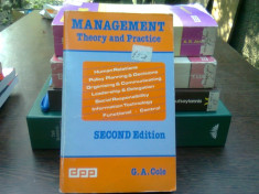Management - G.A. Cole (management, teorie si practica) foto