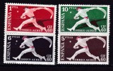 Spania 1960 Congres filatelic MI 1183-86 posta aeriana MNH w53, Nestampilat