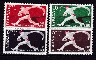 Spania 1960 Congres filatelic MI 1183-86 posta aeriana MNH w53 foto