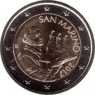 San Marino 2 Euro 2017 - (2nd map) KM-New UNC !!! foto