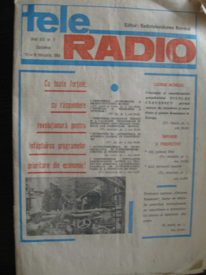 Program RadioTV, 12-18 februarie 1984, Anul XXX, nr.7 foto