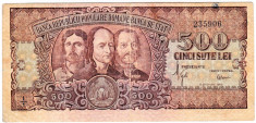 Bancnota 500 lei 1949 Horia Closca Crisan foto