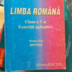 LIMBA ROMANA CLASA A V A EXERCITII APLICATIVE -SINTAXA -IONELA LEFTER