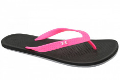 Papuci flip-flop UA Atlantic Dune W Slides 1252540-006 pentru Femei foto