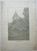 Gravura E. Schlotter &#039;07 (1907), 42x31cm, Pictura Originala de Colectie, Arta Semnata