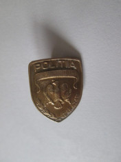 Insigna rever 20 X 15 mm Politia romana anii 90 foto