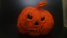 Dovleac de Halloween paper-mache (Halloween pumpkin nr. 4) foto